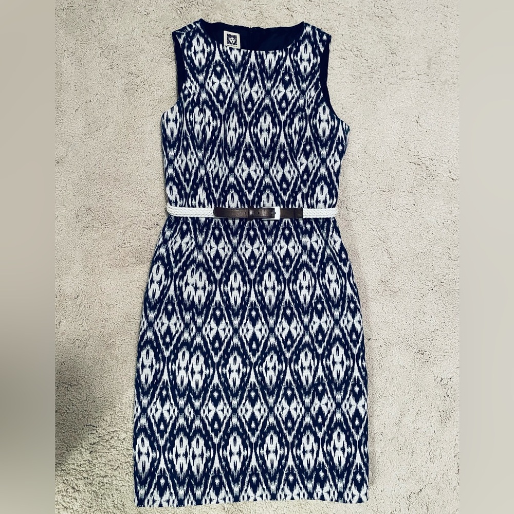 Anne Klein ikat dress